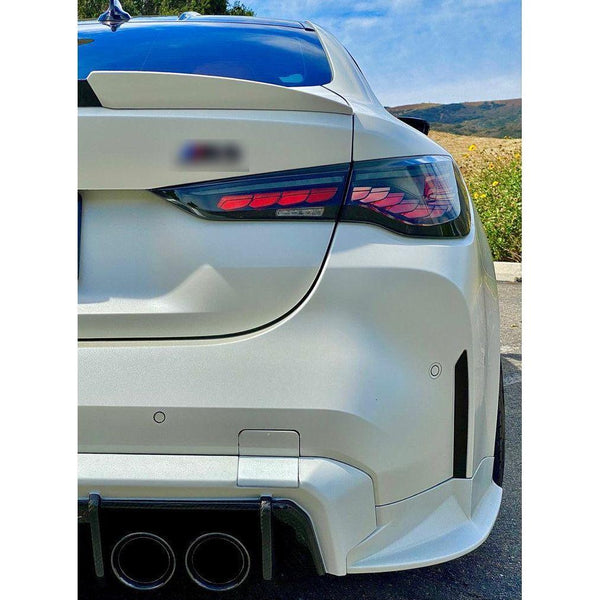 BMW G82 / G83 M4 & G22 / G23 / G26 4 Series - GTS Style OLED Taillights - Factory Red - ModMyEuro