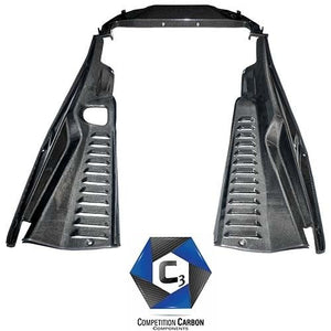 C3 Carbon Ferrari 458 Carbon Fiber Engine Trim - Competition Motorsport
