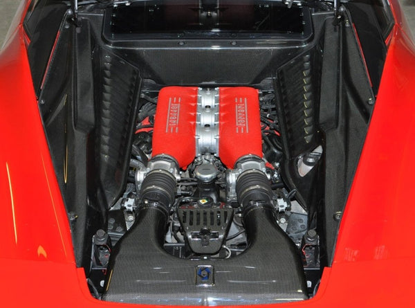 C3 Carbon Ferrari 458 Carbon Fiber Engine Trim - Competition Motorsport