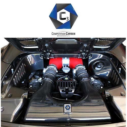 C3 Carbon Ferrari 458 Spider Engine Bay Trim Panels - ModMyEuro