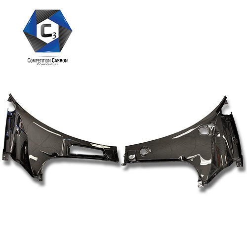 C3 Carbon Ferrari 488 GTB-Spider Carbon Fiber Front Trunk - Competition Motorsport