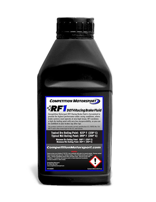 CMS Performance RF1 DOT4 Racing Brake Fluid (500 ml) - Competition Motorsport
