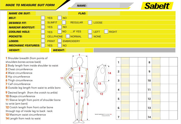 Sabelt Custom Superlight TS-10 Driver Race Suit - ModMyEuro