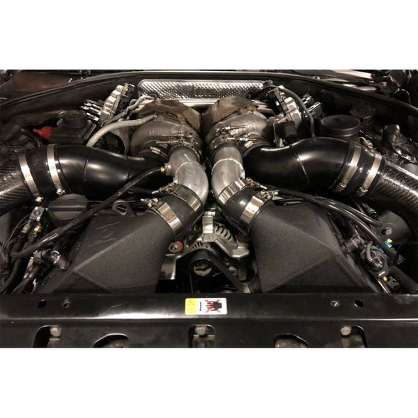 CSF 12-16 BMW M5 (F10) / 12-18 BMW M6 (F06/F12/F13) Twin Charge-Air-Cooler Set - Crinkle Black - ModMyEuro