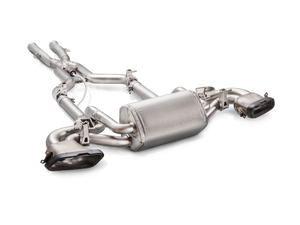 Akrapovic 2017+ Mercedes-AMG GT Roadster Evolution Line Cat Back (Titanium) w/Carbon Fiber Tips - ModMyEuro