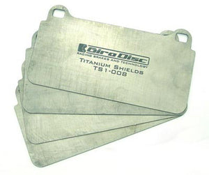 Girodisc Titanium Brake Pad Shields for Porsche 991, 992, GT4 Rear - Competition Motorsport
