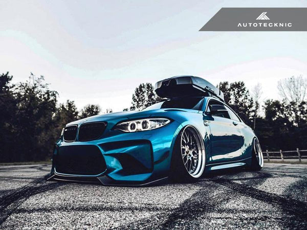 AutoTecknic f87 m2 carbon fiber front bumper canards - iND Distribution