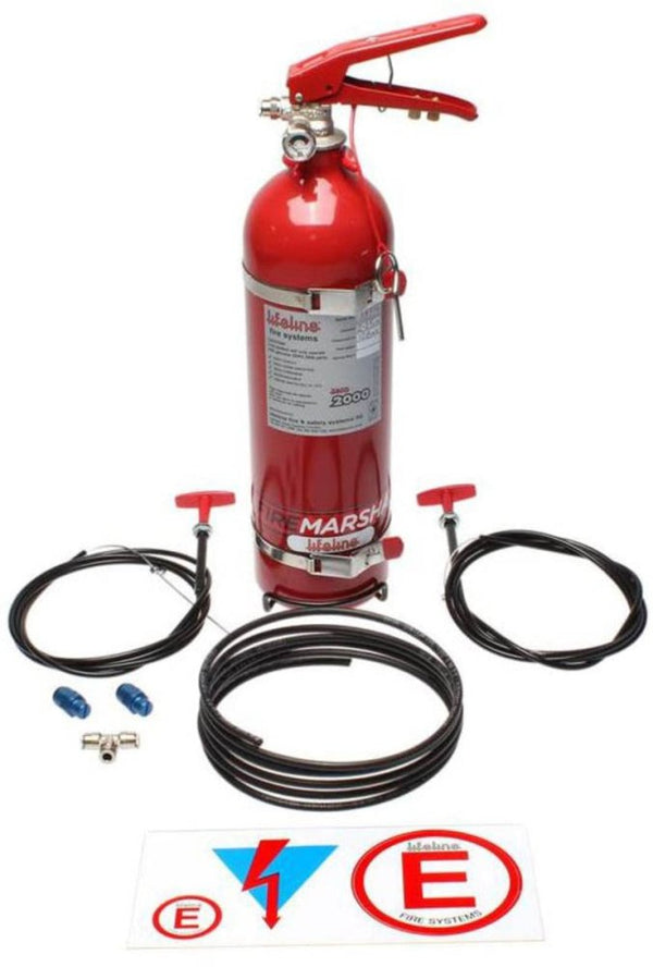 Lifeline Zero 2000 2.25 Liter Steel Manual System - Competition Motorsport