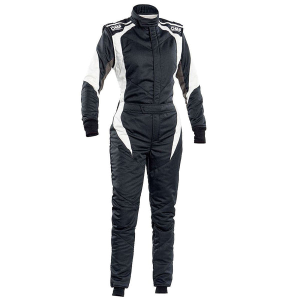 OMP First ELLE Women's Driver Suit Black / White Front Image