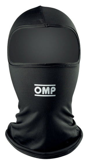 OMP KS Karting Balaclava for Kids in Black – Moisture-wicking and insulating youth head sock for karting

