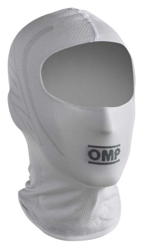 OMP KS Karting Balaclava for Kids in White – Lightweight Dryarn® base layer with breathable 3D construction