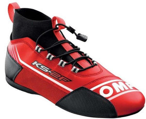 omp-ks-2f-kart-racing-shoe-Red/Black_Image