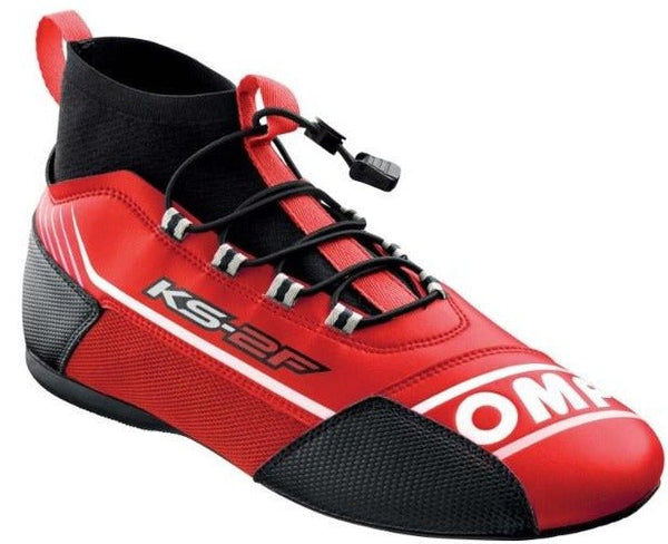 omp-ks-2f-kart-racing-shoe-Red/Black_Image