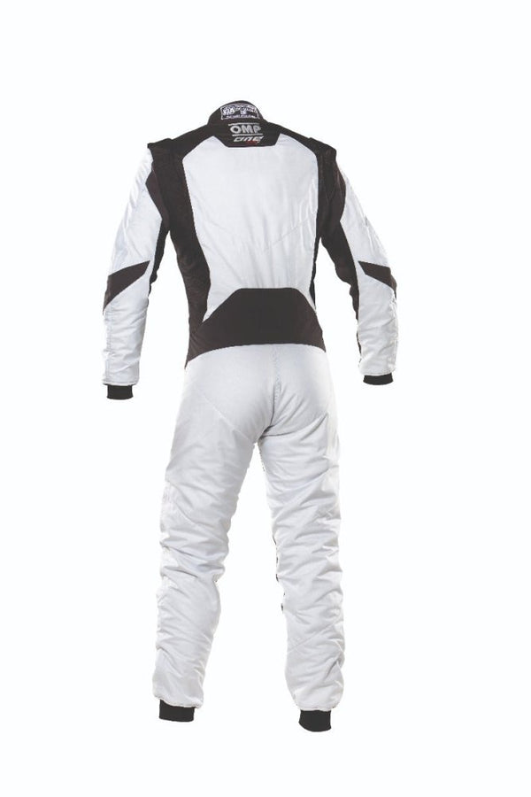 OMP One Evo X Racing Driver Race Suit  Grey Back Image