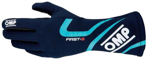 OMP First S Race Gloves with a modern design, ready for track day.