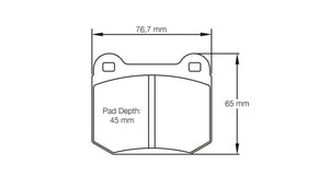 Pagid Racing Brake Pads No. 1587 - Competition Motorsport