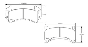 Pagid Racing Brake Pads No. 1595 - Competition Motorsport