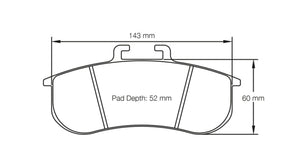 Pagid Racing Brake Pads No. 8197 - Competition Motorsport