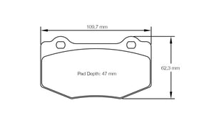Pagid Racing Brake Pads No. 8208 - Competition Motorsport