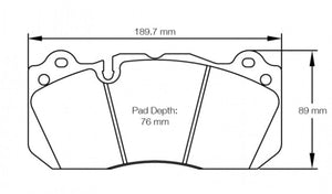Pagid Racing Brake Pads No. 8239 - ModMyEuro