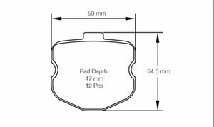 Pagid Racing Brake Pads No. 8240 Front - Competition Motorsport