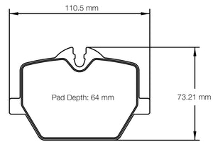 pagid_8276_Brake_pad_Dimensions_Image
