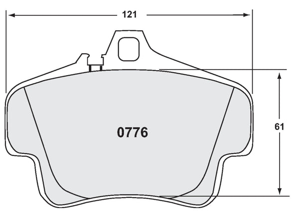 Performance Friction PFC Brake Pad Shape 0776.11.17.44 Image