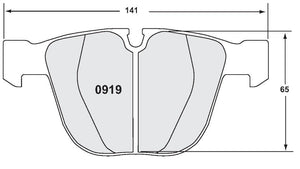 PFC Brake Pad Shape 0919.08.16.44 Image