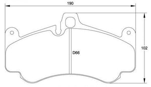 Race Technologies RE10 Brake Pad - 2363.18.RE10 - Competition Motorsport