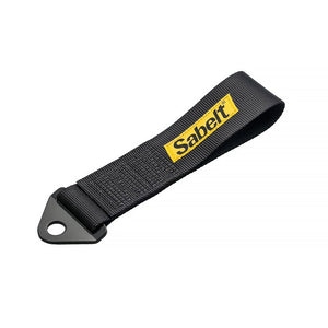 Sabelt black racing tow strap