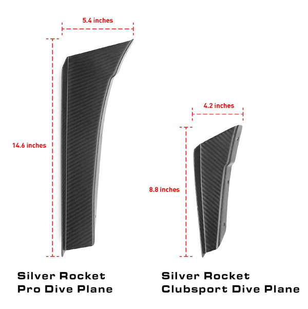 SilverRocket Dry Carbon Fiber Clubsport Dive Planes (Porsche 718/981/991/992) - ModMyEuro