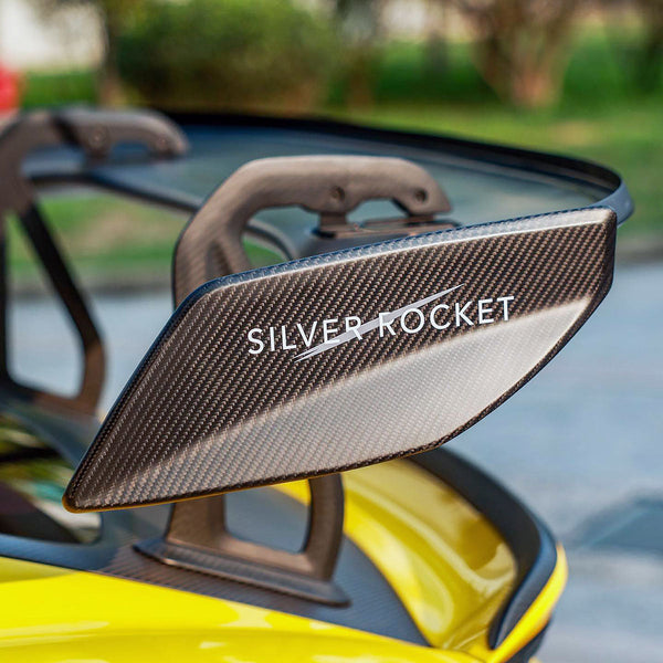 SilverRocket DRS-1 Flex Carbon Swan Neck Wing (Porsche 718/GT4/RS) - ModMyEuro