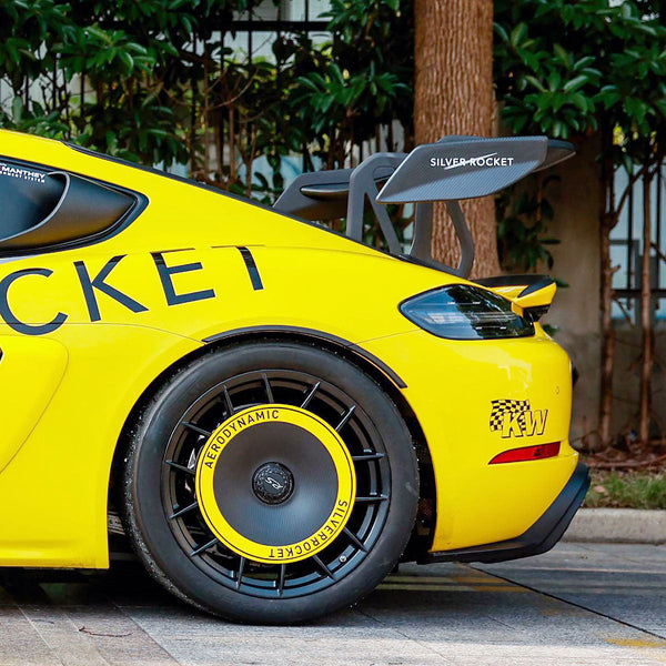 SilverRocket DRS-1 Flex Carbon Swan Neck Wing (Porsche 718/GT4/RS) - ModMyEuro