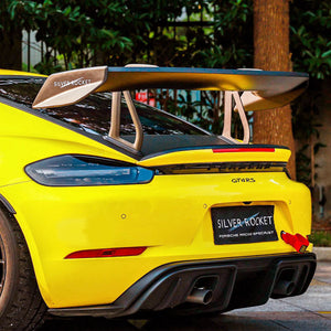 SilverRocket DRS-1 Flex Carbon Swan Neck Wing (Porsche 718/GT4/RS) - ModMyEuro