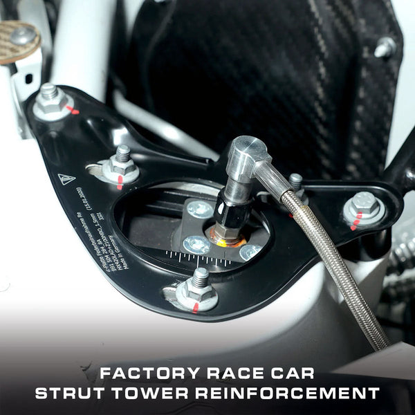 SilverRocket Custom Porsche Motorsport Front Strut Tower Reinforcement Plates - ModMyEuro