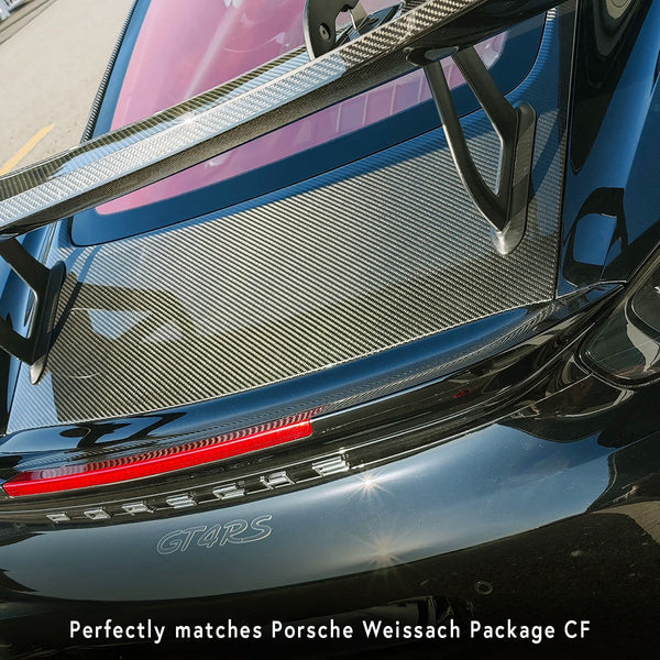 SilverRocket Dry Carbon Fiber Tailgate w Lightweight Glass (718/981 Cayman) - ModMyEuro