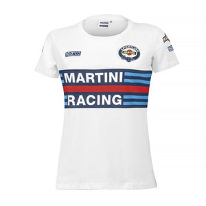 Sparco Martini Racing T-shirt for women in white