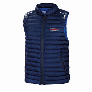 Sparco Martini Racing Vest in Navy Blue with embroidered logos - image