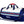 Side view of Sparco Martini Sports Bag featuring iconic Martini roundel on end panel and dual-color design