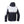  Sparco Martini Racing Winter Jacket back view showing full hood and Martini striping-Image