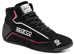 Sparco Slalom+ Suede Racing Shoes Black Profile Image