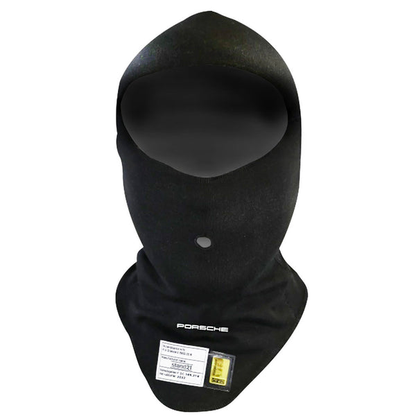 Stand21 Porsche Motorsport embroidered Nomex balaclava in black